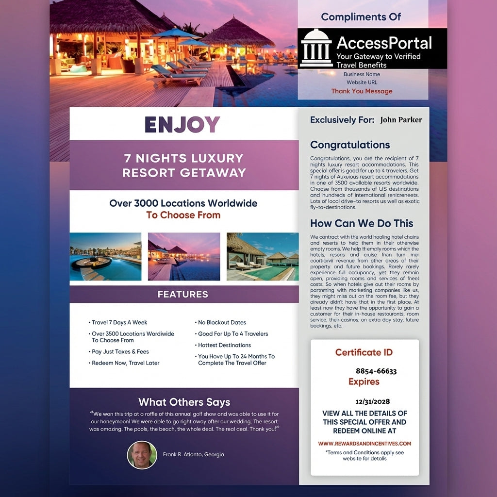 35 Verified Travel Certificates — Official Lifetime Access-
(Last 46 Spots)