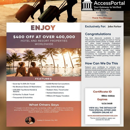 35 Verified Travel Certificates — Official Lifetime Access-
(Last 46 Spots)